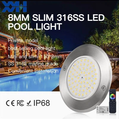 Luz delgada para piscina de 7,5 mm de grosor